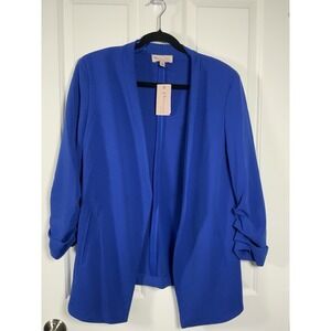 Philosophy's Women's Royal Blue  Sheer, Accent Jacket, Size LG